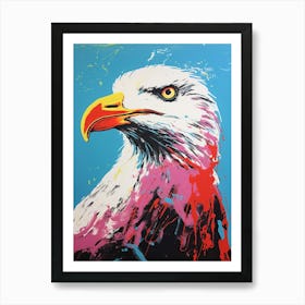 Andy Warhol Style Bird Seagull 2 Art Print