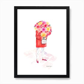 Mysterious Dhalia in R.Vivier Art Print