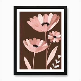 Pink Daisies Canvas Print Art Print