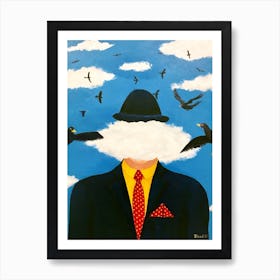 Head In The Cloud Art Print