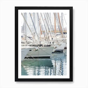 Palma Mallorca Yachts In Marina Art Print