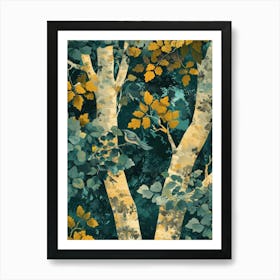 Birch Trees Art Print