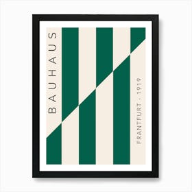 Bauhaus green Art Print