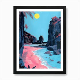 Pink Beach 8 Art Print