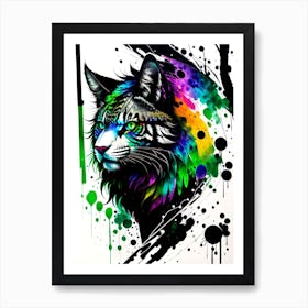 Rainbow Cat 1 Art Print