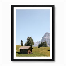Mountain Cabin Art Print
