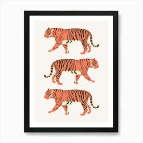 Tiger Trio 1 Art Print