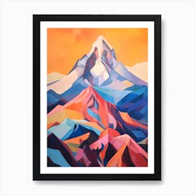 Mount Jefferson Usa 2 Mountain Painting Art Print