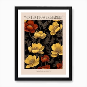 Winter Aconite 2 Winter Flower Market Poster Art Print