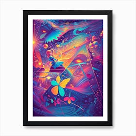 Psychedelic Abstract Art Poster