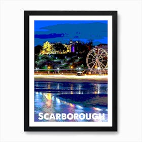 Scarborough British Holiday Art Wall Print Art Print