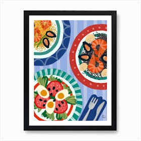 Paella Art Print