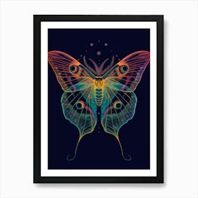 Psychedelic Butterfly Art Print