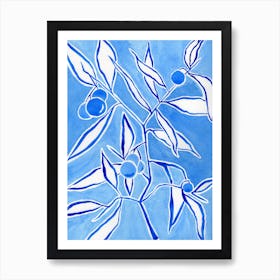 Blue And White Painting Art Print