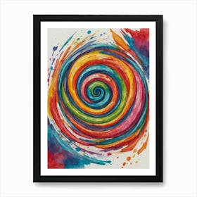 Spiral Painting Art Print