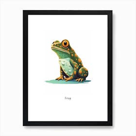 Frog Kids Animal Poster Art Print