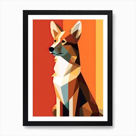 Corgi, Minimalism Art Print