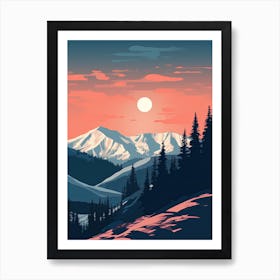 Aspen Snowmass   Colorado, Usa, Ski Resort Illustration 0 Simple Style Art Print