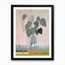 A World Of Flowers, Van Gogh Exhibition Bleeding Heart 4 Art Print