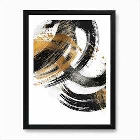 Asian Brushstrokes 2 Art Print