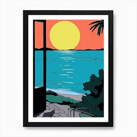 Minimal Design Style Of Barbados 3 Art Print