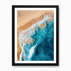 Aerial View Of A Beach 22 Art Print