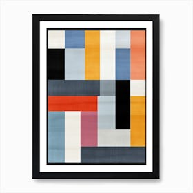 Mid Century Mosaic; Abstract Geometric Visions Art Print