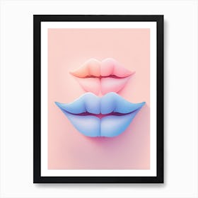  Lips VECTOR ART Art Print