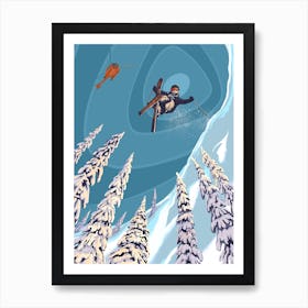 Ski Stunter Art Print