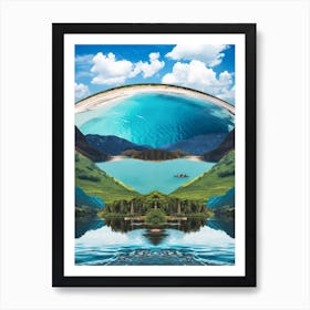 Lagoon Blue Art Print