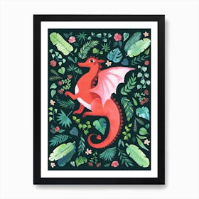 Tropical Dragon Art Print