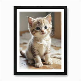 Cute Kitten 13 Art Print