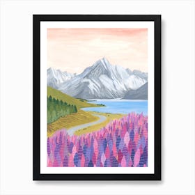 Mount Cook, New Zealand Art Print