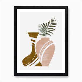 Two Vases And A Plant 1 Art Print