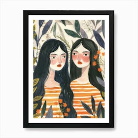 Two Sisters 2 Art Print