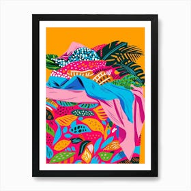 Tropical Basket Art Print