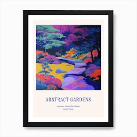 Colourful Gardens Japanese Friendship Garden Usa 2 Blue Poster Art Print