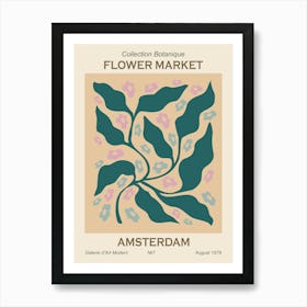 Flower Market Amsterdam Art Print