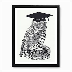 Wise Owl Art Print