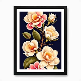 Roses Wallpaper Art Print