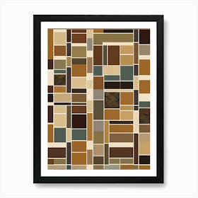 Mosaic Squares, 1446 Art Print