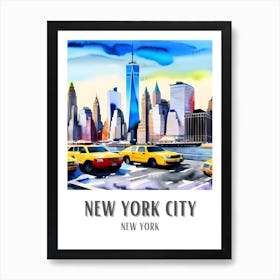 New York City Colorful 2 Art Print