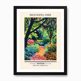 Brockwell Park London Parks Garden 2 Art Print