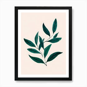 Green Tea Leaves Art Print