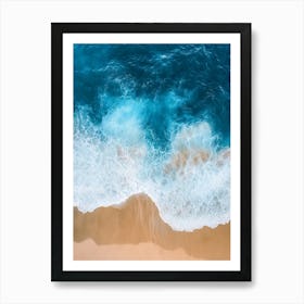 Aerial View Of A Beach 39 Art Print