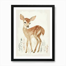 Charming Nursery Kids Animals Deer Fawn 2 Art Print