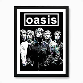 Oasis band music Art Print