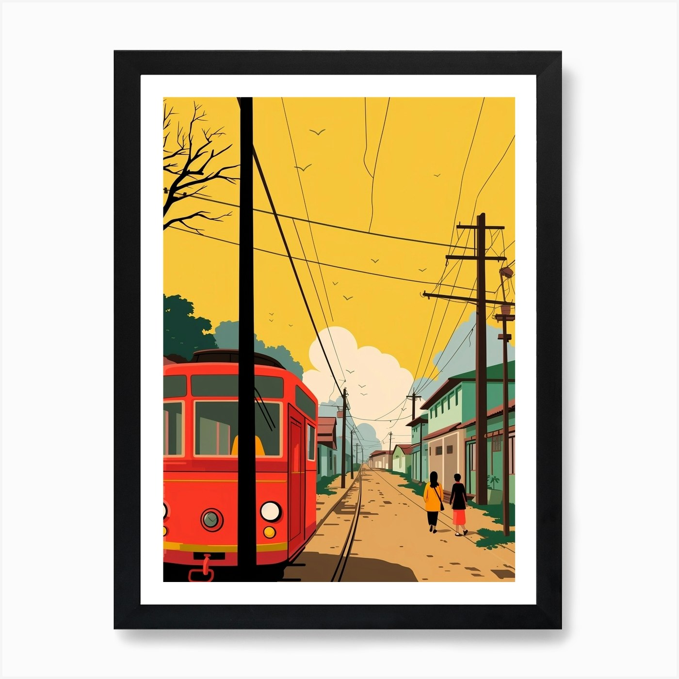 Bangladesh 1 Travel Illustration Ar Framed Wall Art Poster Canvas Print Picture - Picture 2 of 4