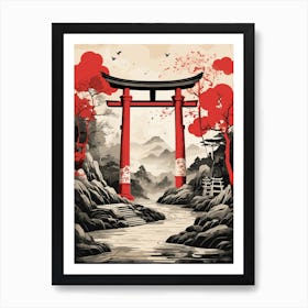 Japanese Torii Gate Art Print