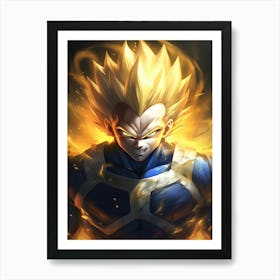 Dragon Ball Z Wallpaper 24 Art Print